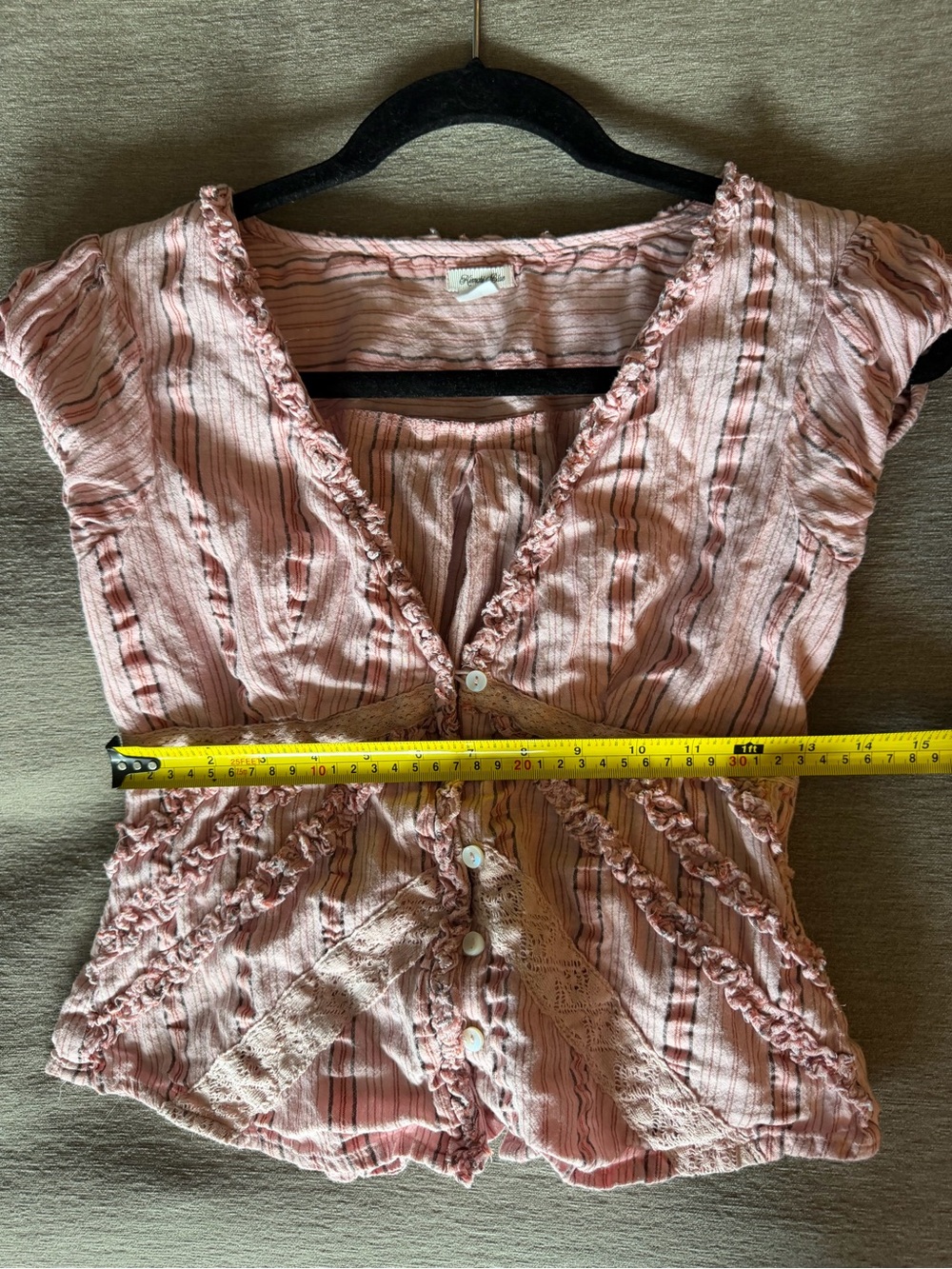 Kimchi Blue Pink Babydoll top Blouse - Picture 4 of 5